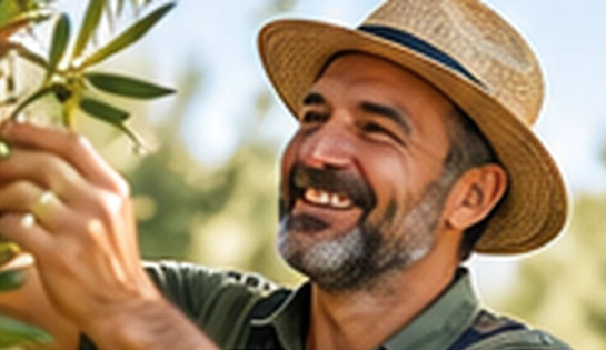 Person planting a young tree, illustrative image