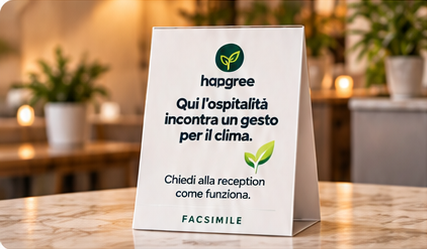Cartoncino HapGree per reception marcato FACSIMILE